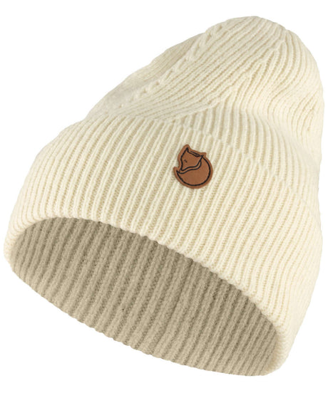 71190675_Fjällräven Directional Rib Beanie chalk white