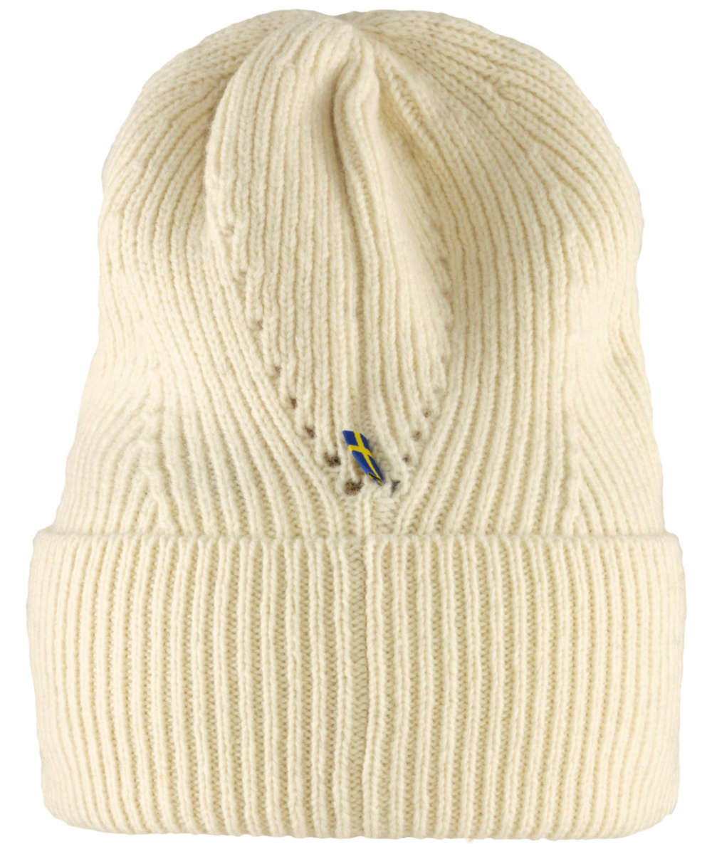 71190675_Fjällräven Directional Rib Beanie chalk white