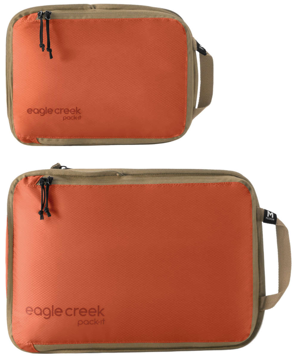 71244756_Eagle Creek Pack-It Isolate Compression Cube Packtaschen Set S/M Limited Edition mandarin