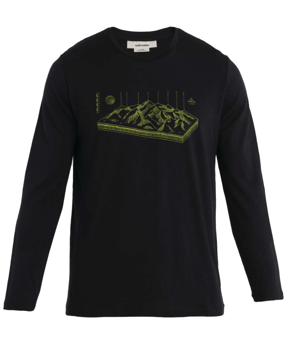 71238297_Icebreaker Men Merino 150 Tech Lite II LS Tee alps 3d black XXL