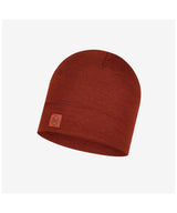 71209900_Buff Heavyweight Merinowolle Beanie solid sienna