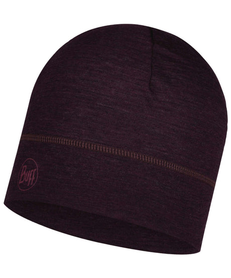 71209898_Buff Lightweight Merinowolle Beanie solid deep purple