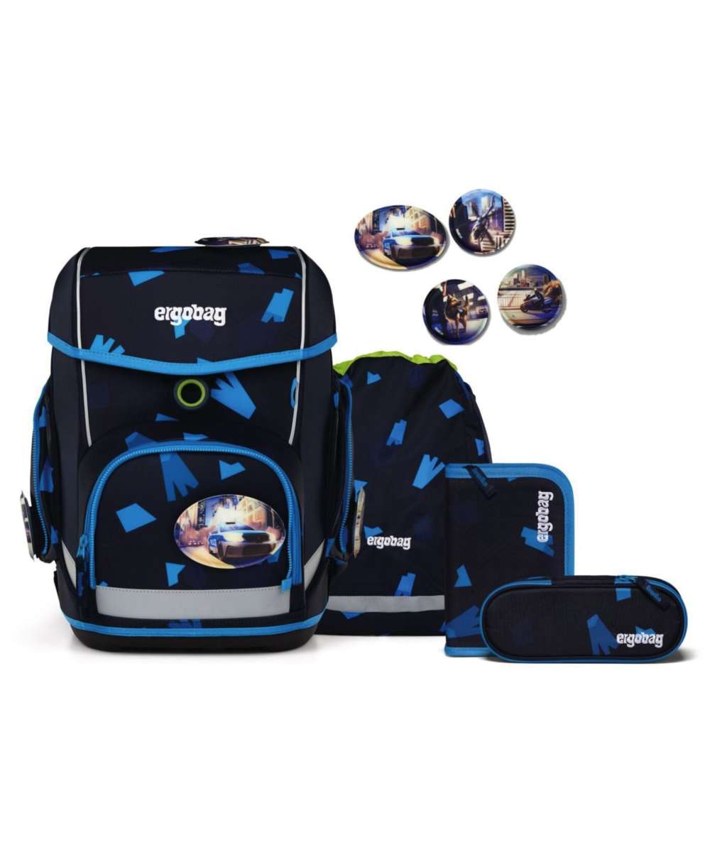 71246754_ergobag cubo Schulranzen 5-teiliges Schulrucksack-Set verfolgbärjagd