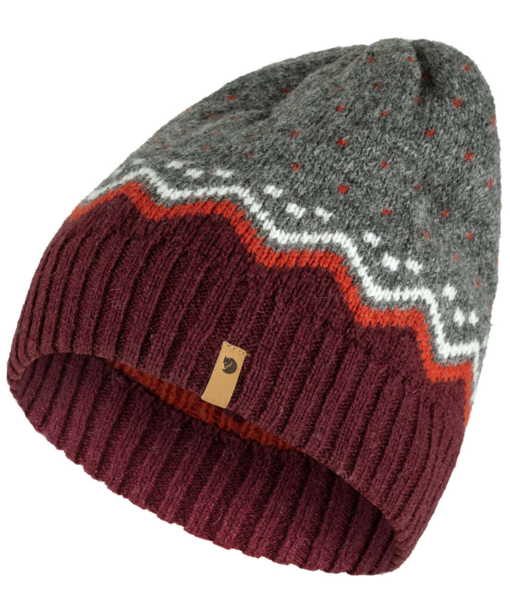 71210842_Fjällräven Övik Knit Hat dark garnet