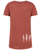 71205309_Blue Loop W Denimcel Melange Feathers T-Shirt rust XL