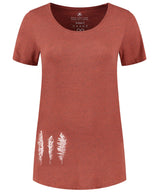 71205309_Blue Loop W Denimcel Melange Feathers T-Shirt rust XL