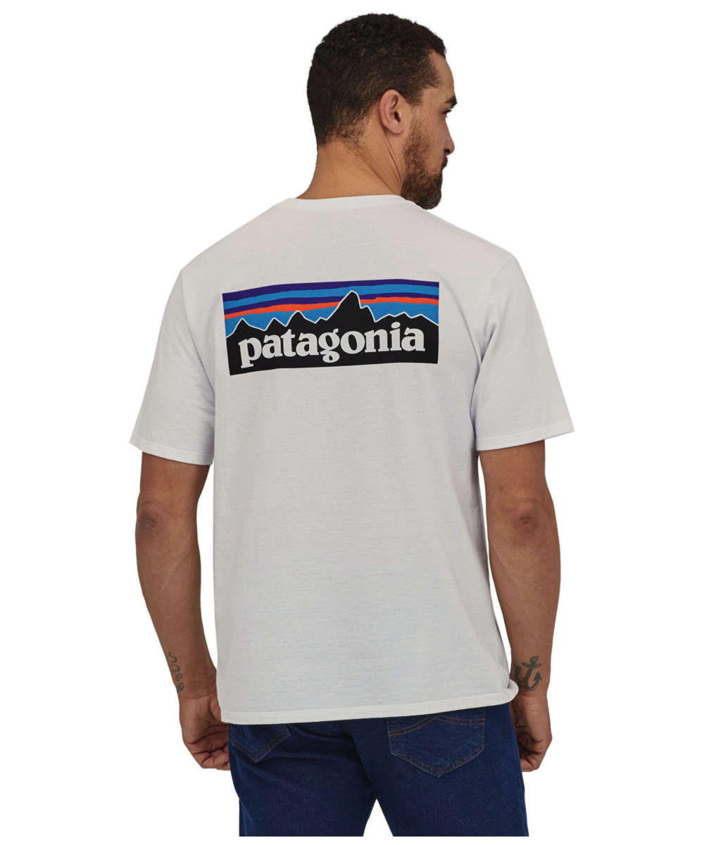 71241210_Patagonia Mens P-6 Logo Responsibili-Tee L white