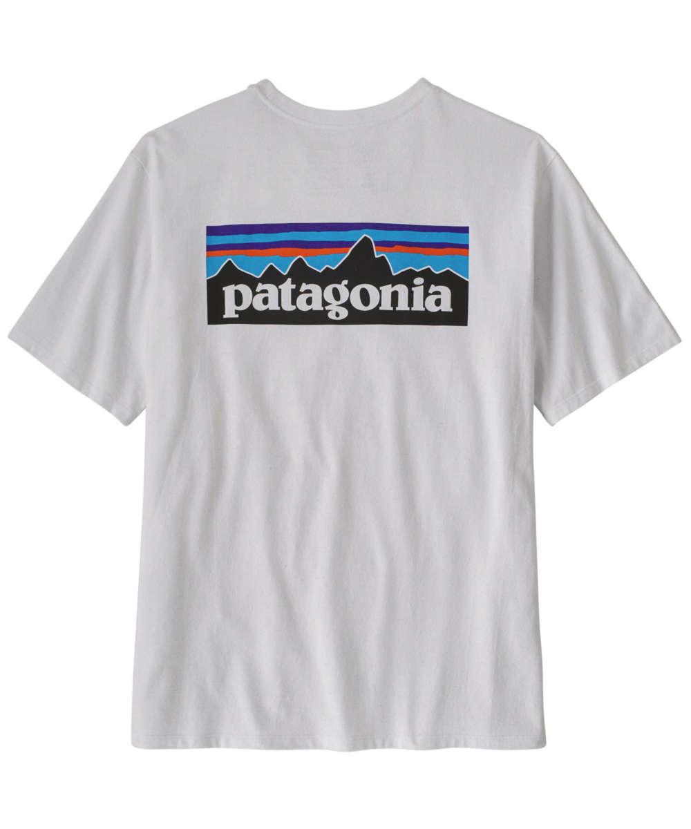 71241210_Patagonia Mens P-6 Logo Responsibili-Tee L white