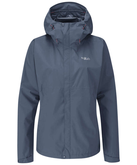 71203782_Rab Downpour Eco Jacket Womens 14 (L) bering sea