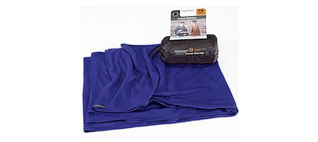 71114901_Cocoon Merinowolle / Seide Travel Blanket sapphire