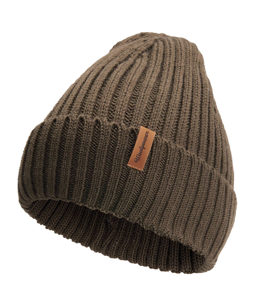 71195115_Woolpower Beanie Rib pine green