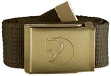 71041911_Fjällräven Canvas Brass Belt 4 cm dark olive