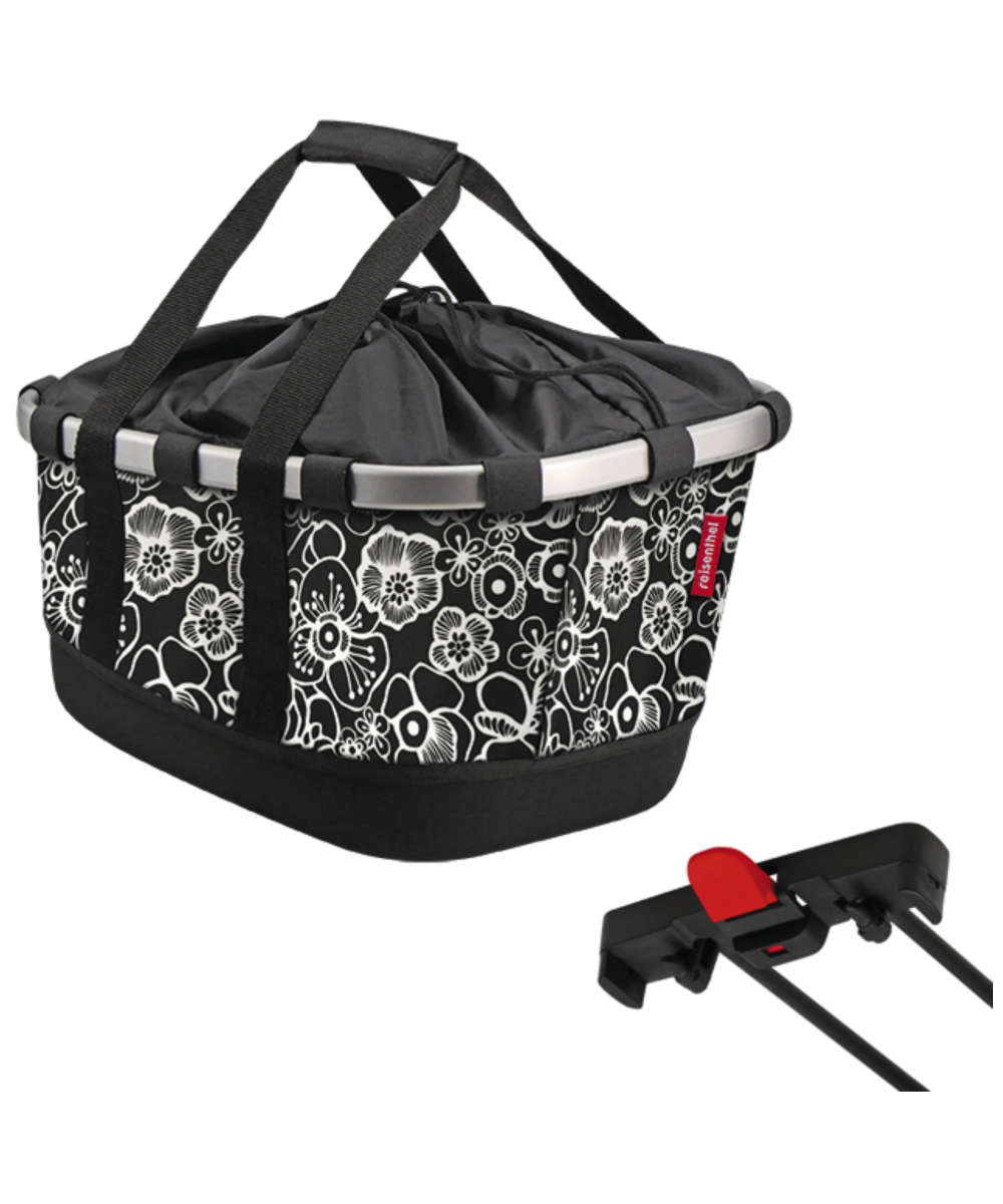 71144742_KLICKfix Bikebasket GT für Racktime fleur schwarz