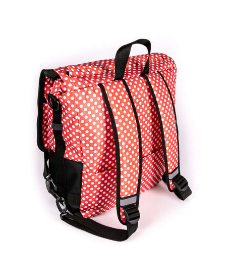 71150765_Haberland Bike-Rucksack Sporty RKS200 KLICKfix Kompaktschiene rot/weiß punkte