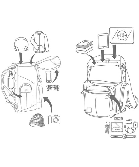 71244368_Nitro Daypacker Two 32 Liter Tagesrucksack love peace nitro