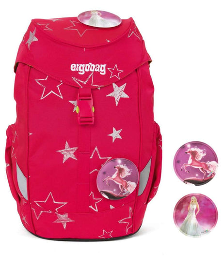 71152029_ergobag mini Kinderrucksack CinBärella (pinke Sterne)