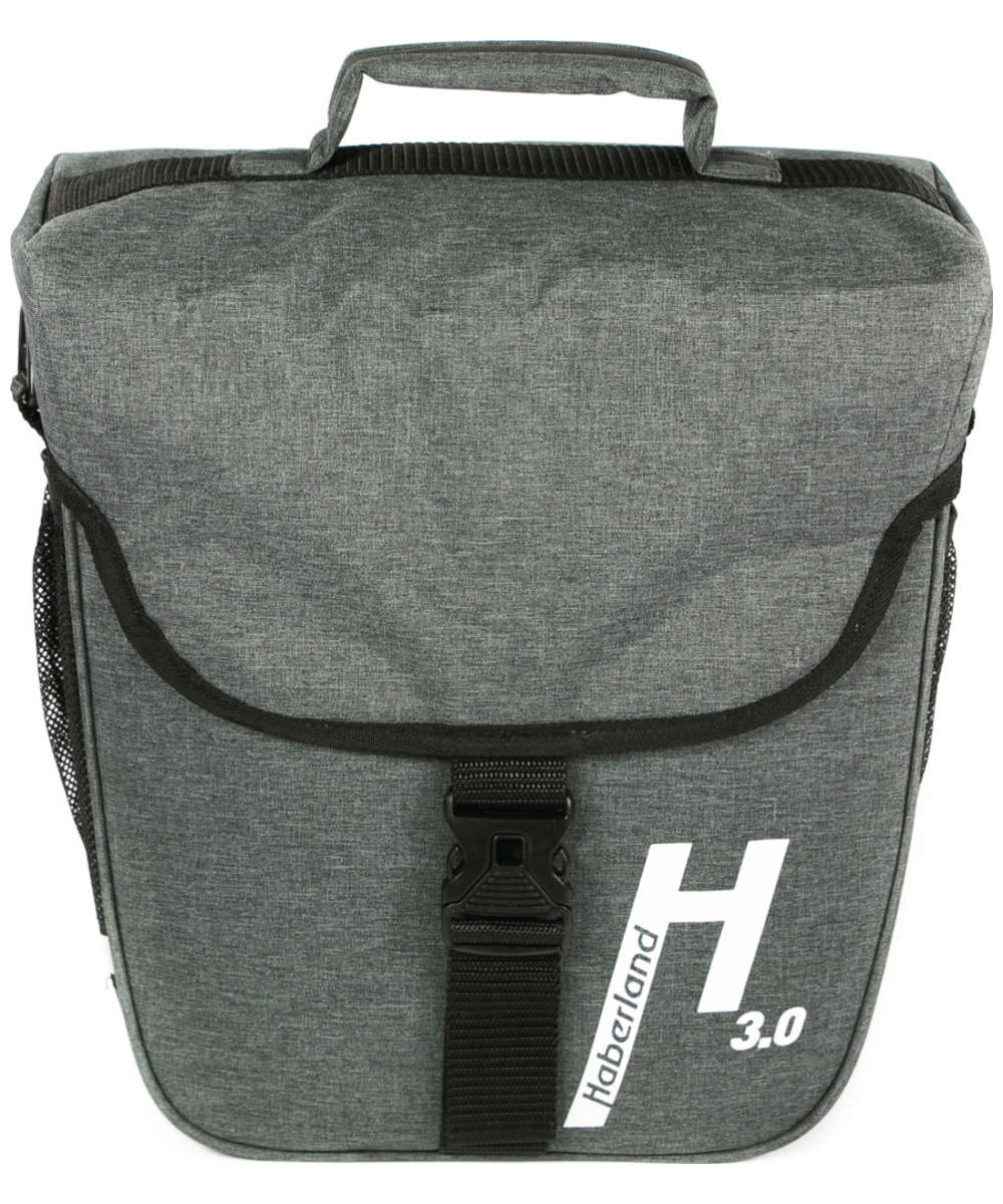 71186638_Haberland Einzeltasche Basic 3.0 EV3421 inkl. KLICKfix Variohaken grau