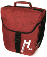 71186636_Haberland Einzeltasche Basic 3.0 EV3421 inkl. KLICKfix Variohaken schwarz/rot