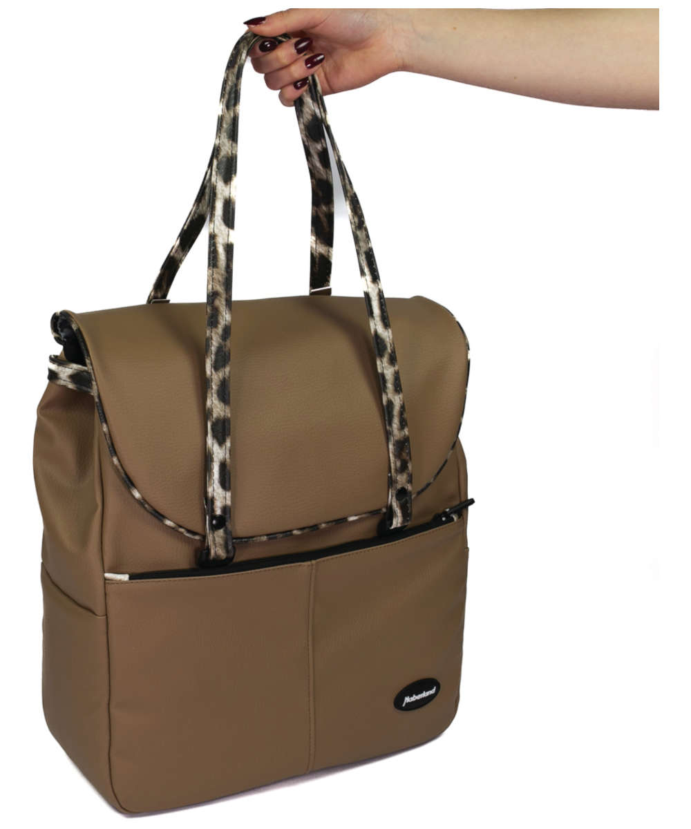 71239314_Haberland Business-Tasche Lifestyle EKS340 inkl. KLICKfix Kompaktschiene hellbraun/schwarz