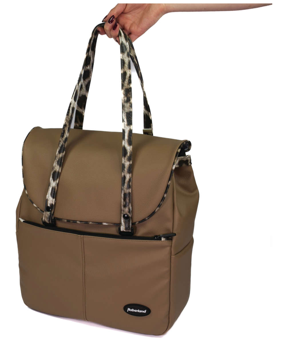 71239314_Haberland Business-Tasche Lifestyle EKS340 inkl. KLICKfix Kompaktschiene hellbraun/schwarz