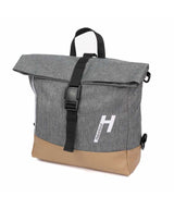 71245416_Haberland Rucksack-Lenkertasche Keep Rollin LKF426 A inkl. KLICKfix-Adapter grau/ hellbraun/reflex