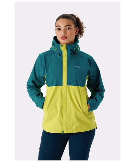 71185658_Rab Downpour Eco Jacket Womens ultarmarine/zest 14 (L)