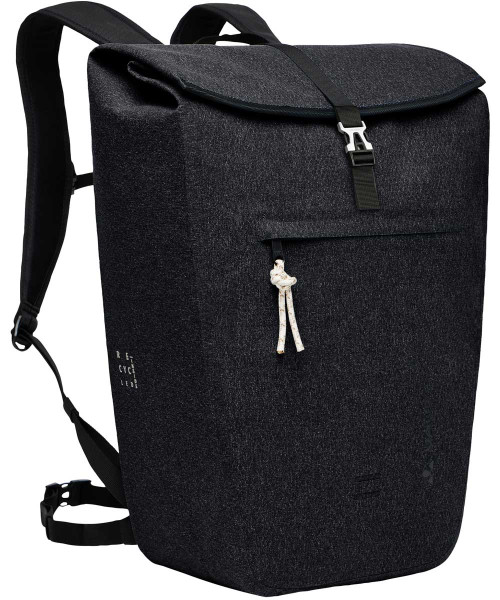 VAUDE Clubride Urban 25 Liter Rolltop Fahrradrucksack black