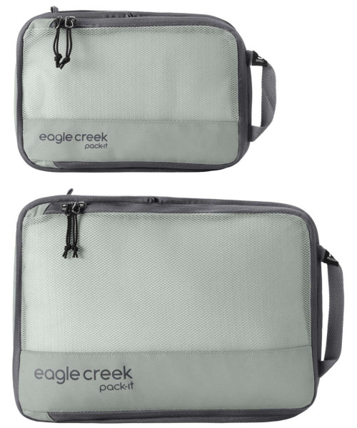 Eagle Creek Pack-It Reveal Compression Cube Packtaschen Set S/M storm grey