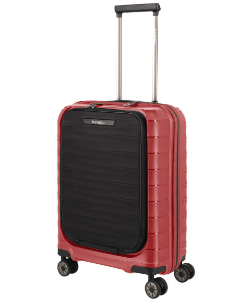 Travelite Mooby 4W Trolley S Vortasche 55 cm rot