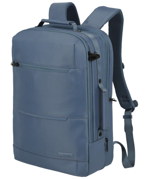 Travelite Workfloow Rucksack L erweiterbar 23-30 Liter denimblue