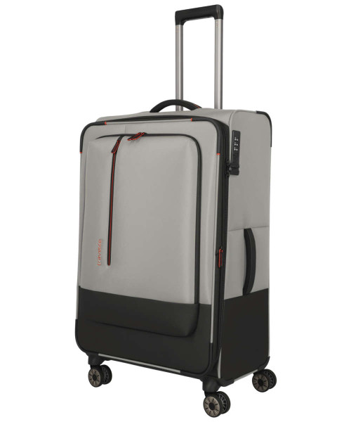 Travelite Crosslite 5.0 4-Rad Trolley L erweiterbar 77 cm natur