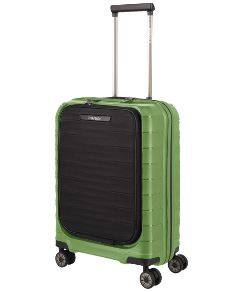 Travelite Mooby 4W Trolley S Vortasche 55 cm grün