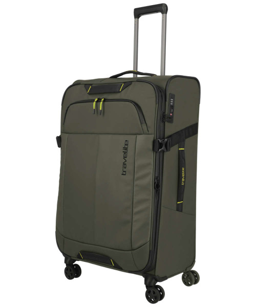 Travelite Briize 4-Rad Trolley L erweiterbar 78 cm khaki