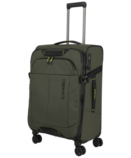 Travelite Briize 4-Rad Trolley M erweiterbar 67 cm khaki