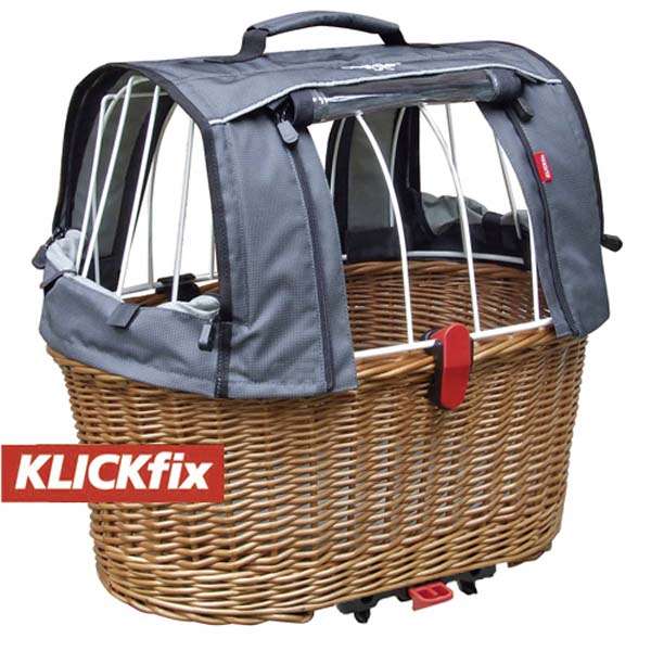 KLICKfix Doggy Basket Plus für Racktime für Gepäckträger