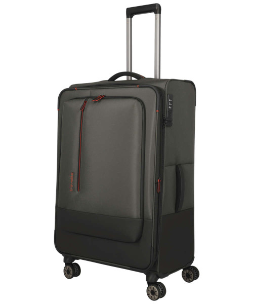 Travelite Crosslite 5.0 4-Rad Trolley L erweiterbar 77 cm oliv