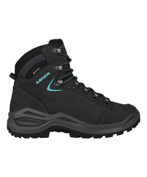 Lowa Renegade Evo GTX Mid Wanderschuhe Damen asphalt/türkis