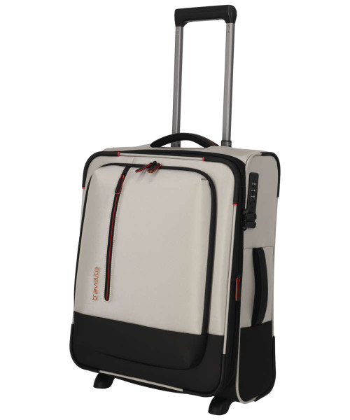 Travelite Crosslite 2-Rad Trolley S erweiterbar 54 cm natur