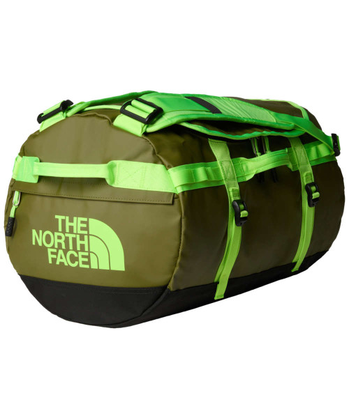 The North Face Base Camp Duffel S forest olive/safety grey