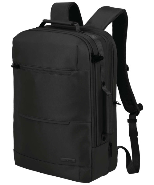 Travelite Workfloow Rucksack L erweiterbar 23-30 Liter schwarz