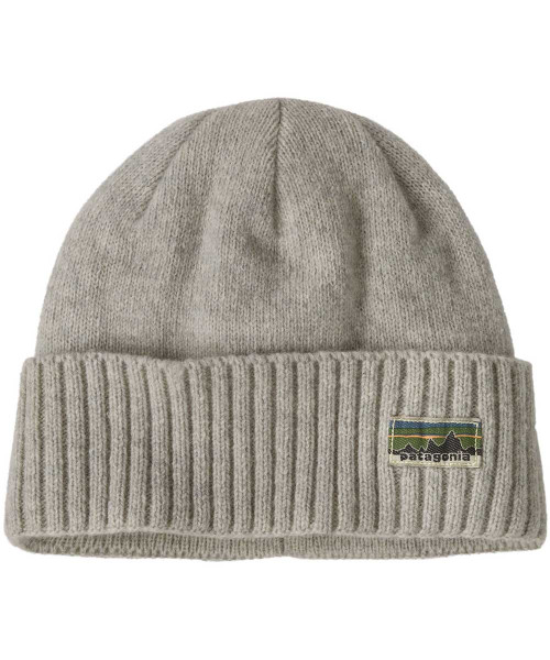 Patagonia Brodeo Beanie og legacy label-crisp grey