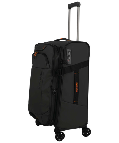 Travelite Briize 4-Rad Trolley M erweiterbar 67 cm schwarz