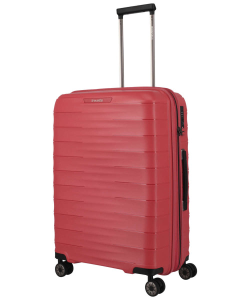 Travelite Mooby 4-Rad Trolley M erweiterbar 66 cm rot