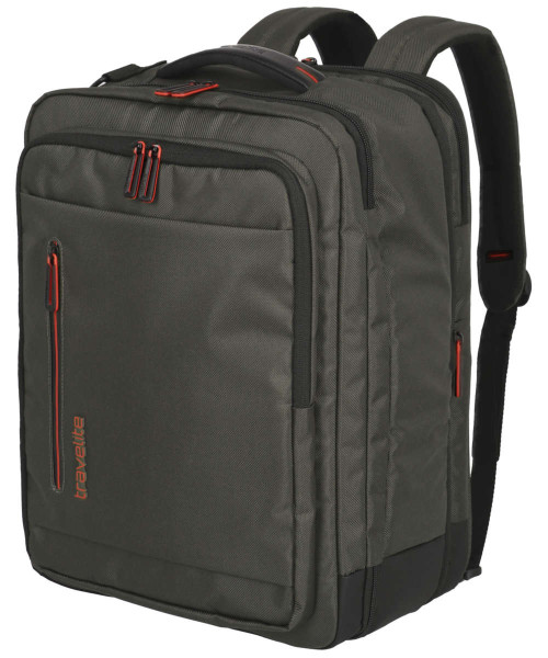 Travelite Crosslite Bordtasche/Rucksack erweiterbar 25 L oliv